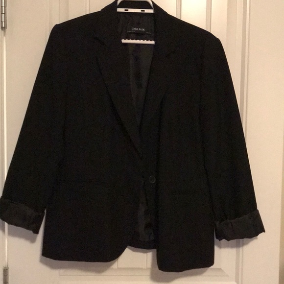 Zara black blazer sz 12 - Picture 1 of 3